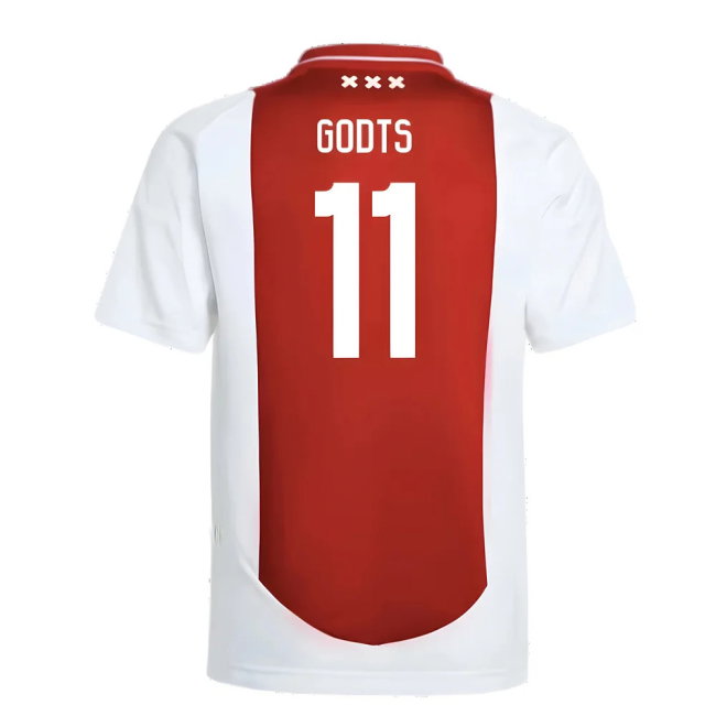 2024-2025 Ajax Home Shirt (Kids) (Godts 11)-SoccerKits Hub | Buy Soccer Jerseys Online
